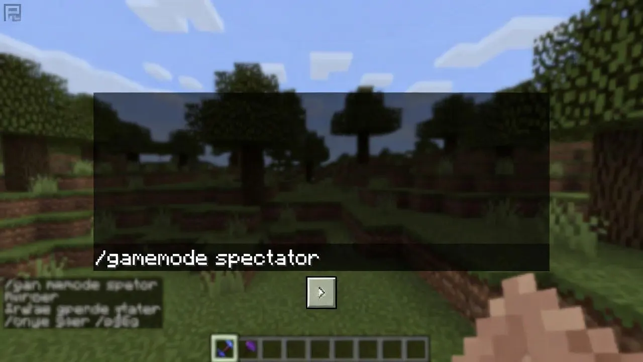 Command to enable Spectator Mode in Minecraft