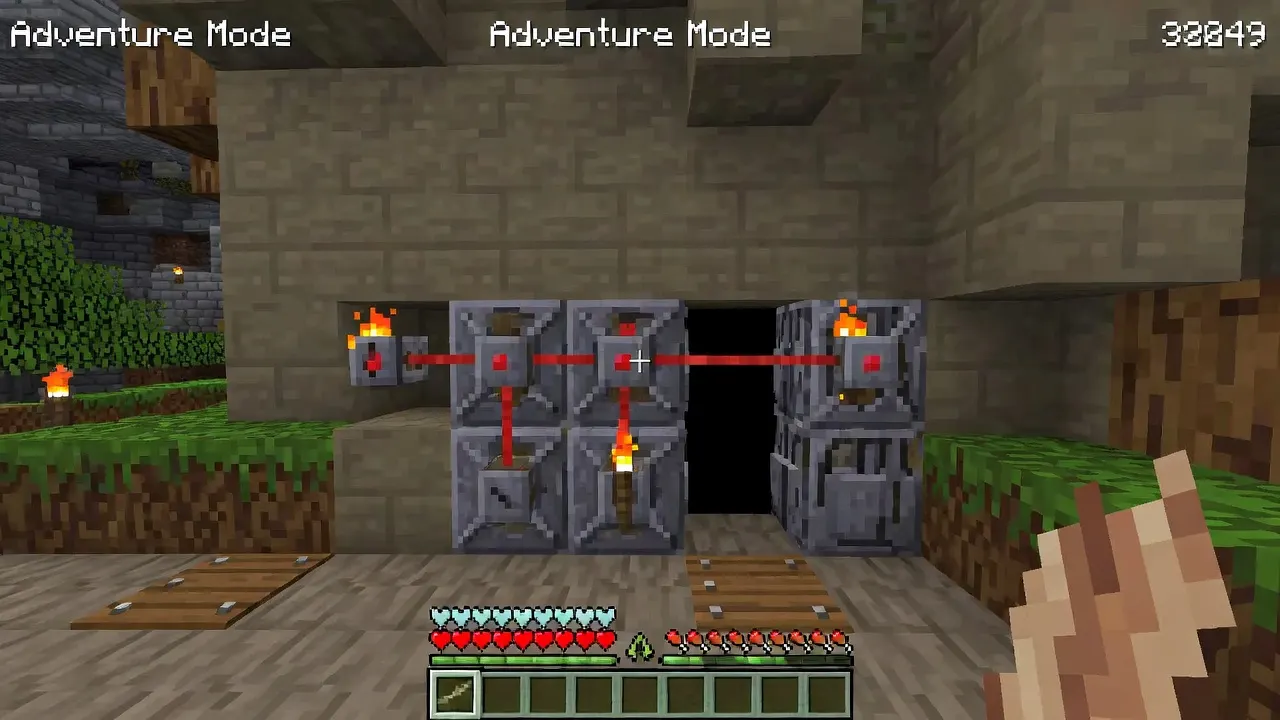 minecraft redstone puzzle adventure mode map