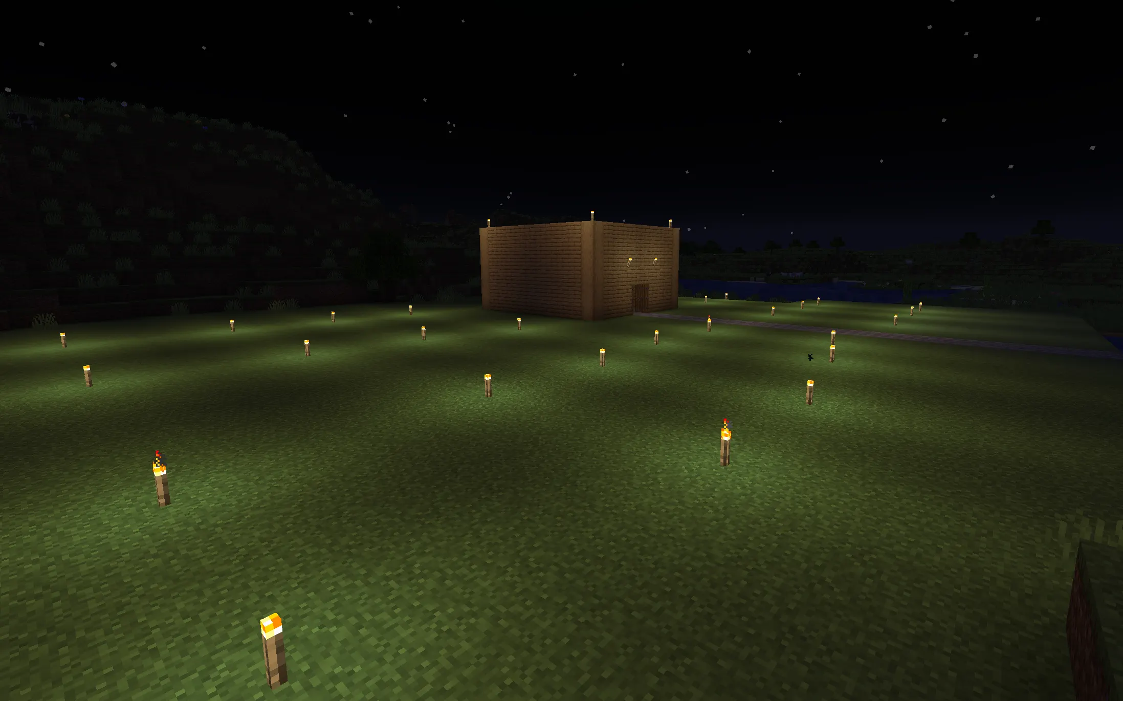 torch placement around the base