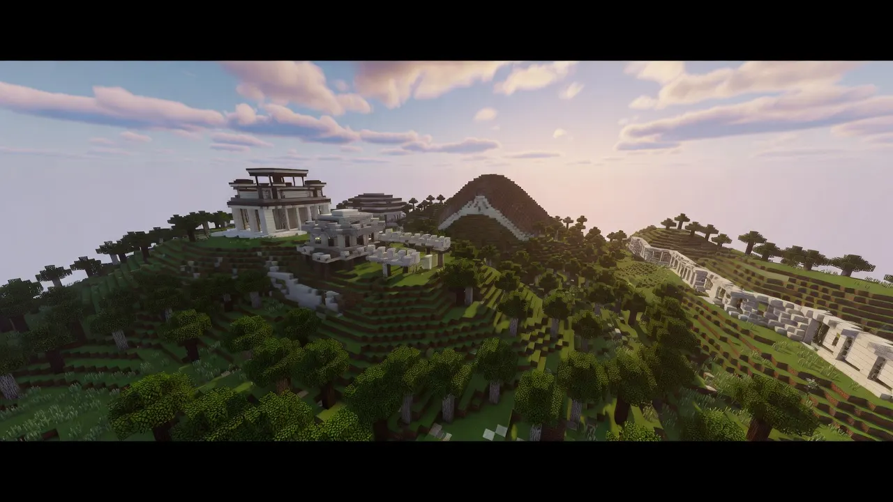 Cinematic camera angle using Spectator Mode in Minecraft