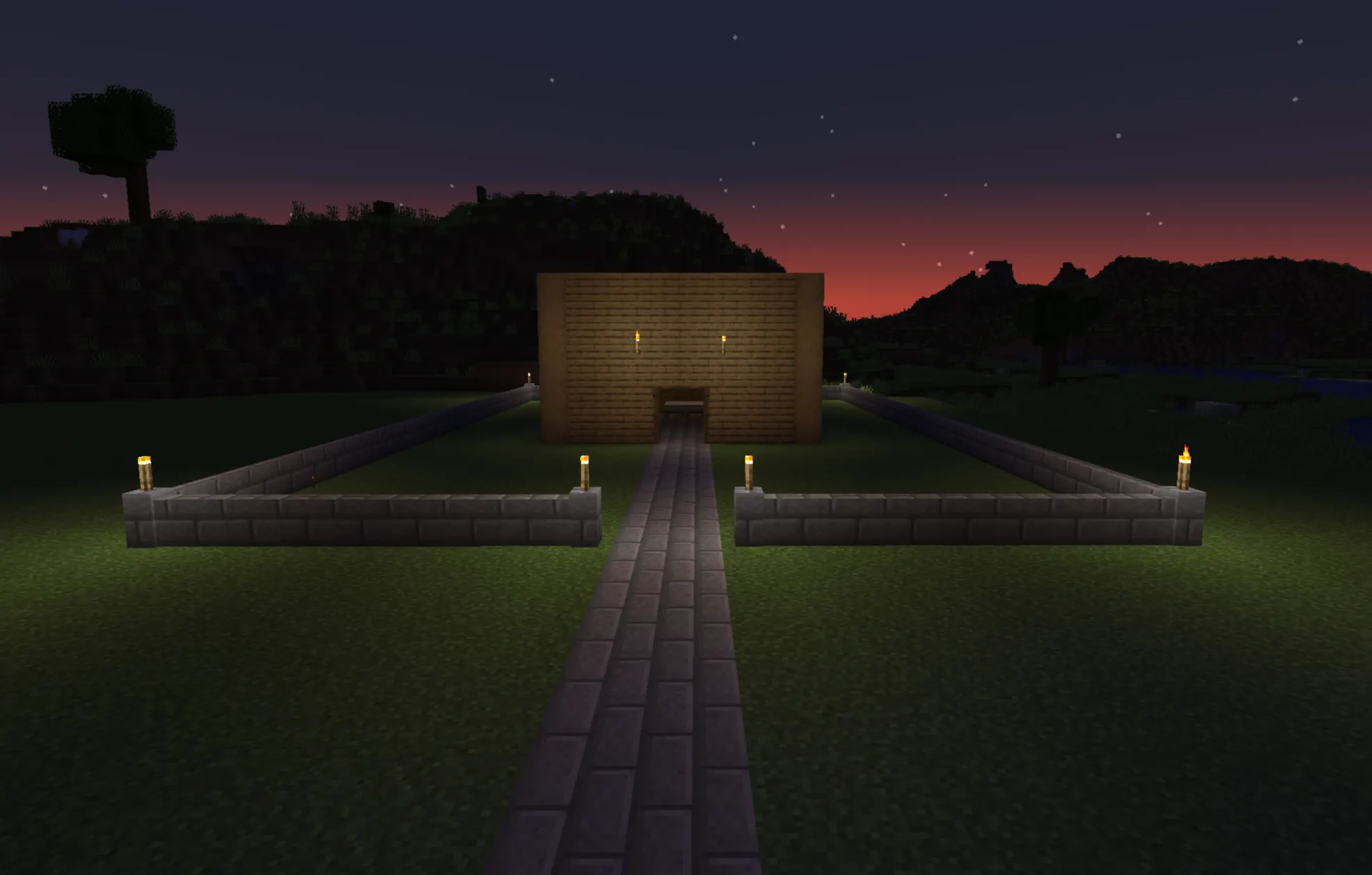 perimeter around the base