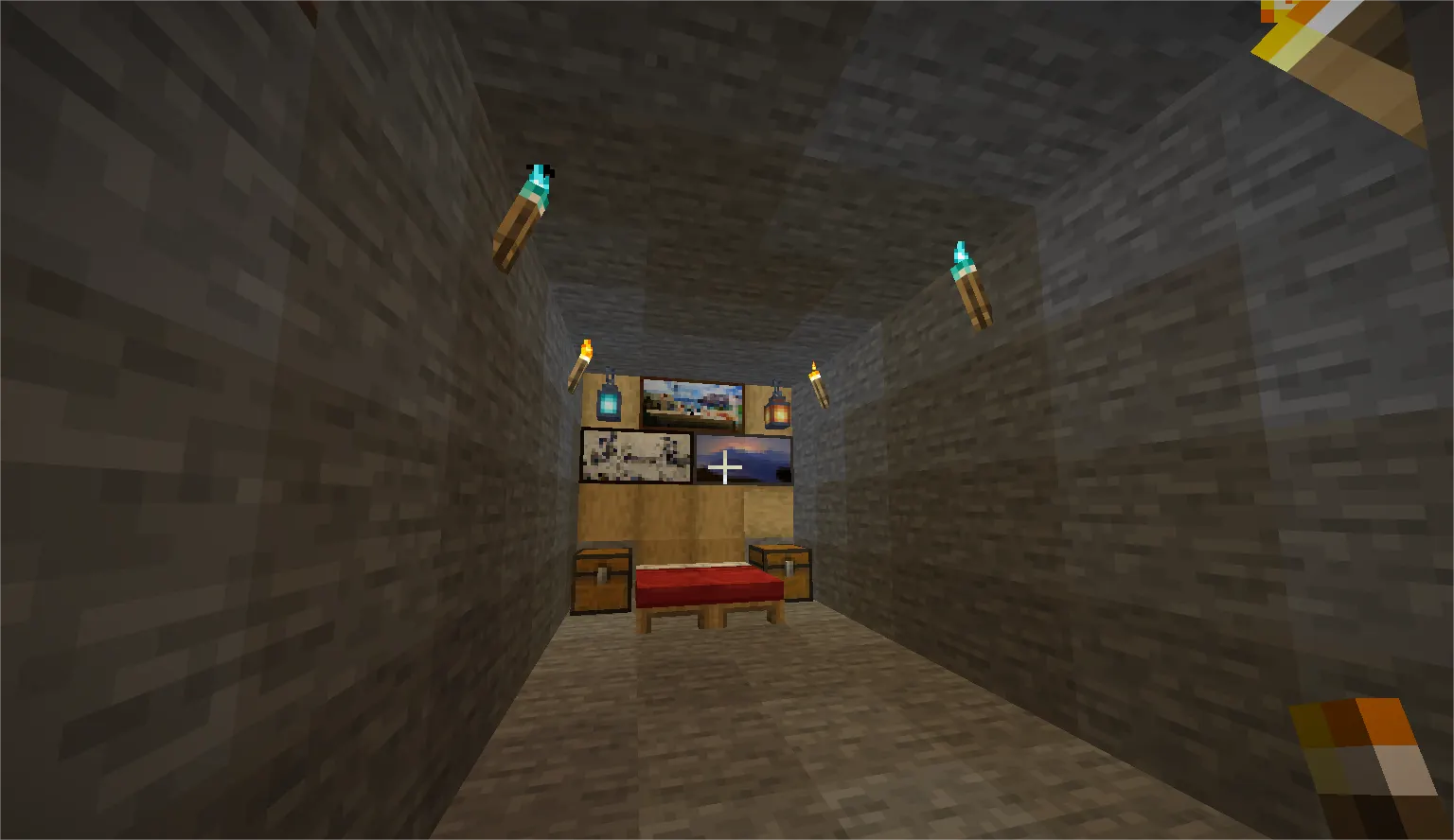 Optimal torch placement grid to prevent mob spawning in Minecraft base