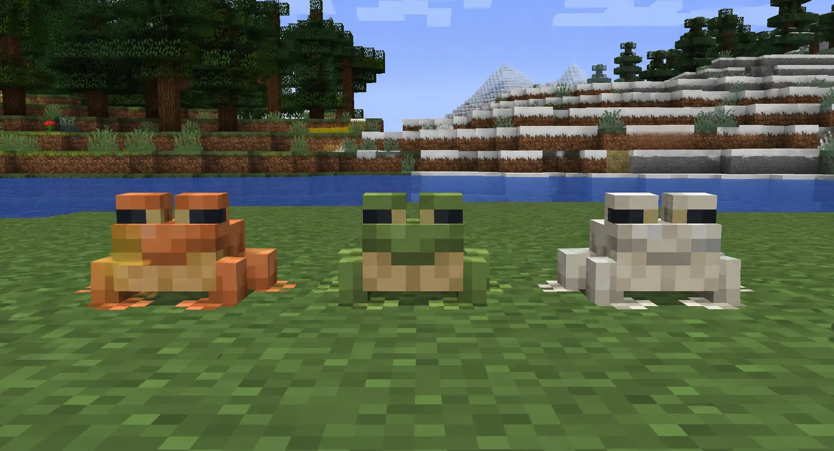  Minecraft frog variants: temperate, cold, and warm frogs
