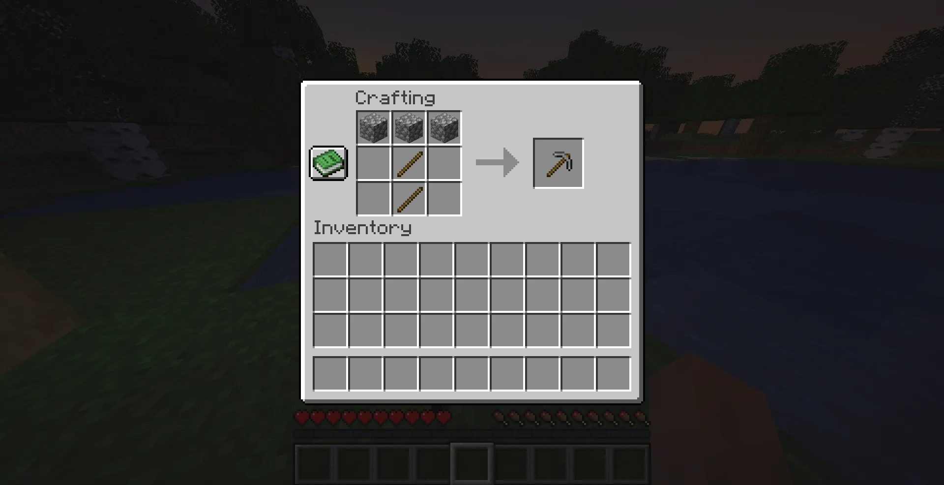 Minecraft stone tools upgrade for early survival crafting