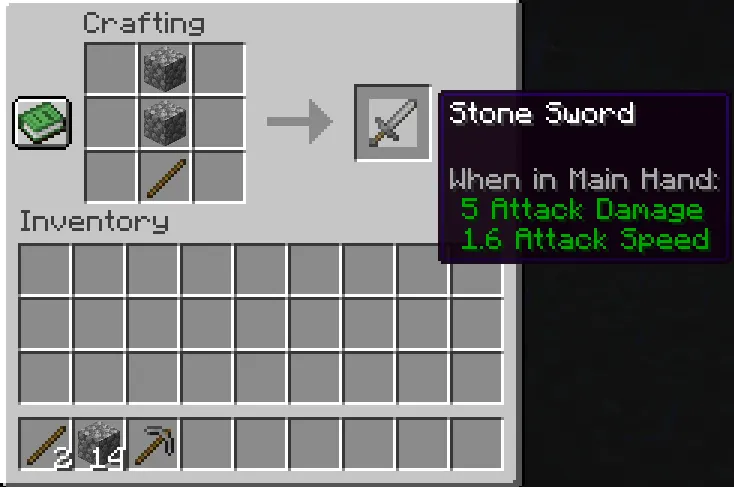 stone sword recipe