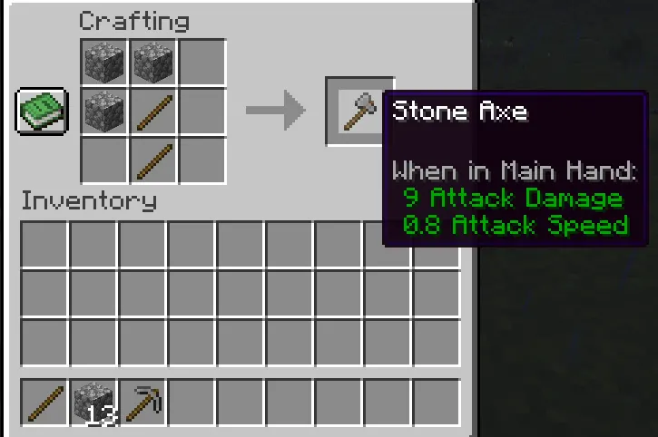stone axe recipe