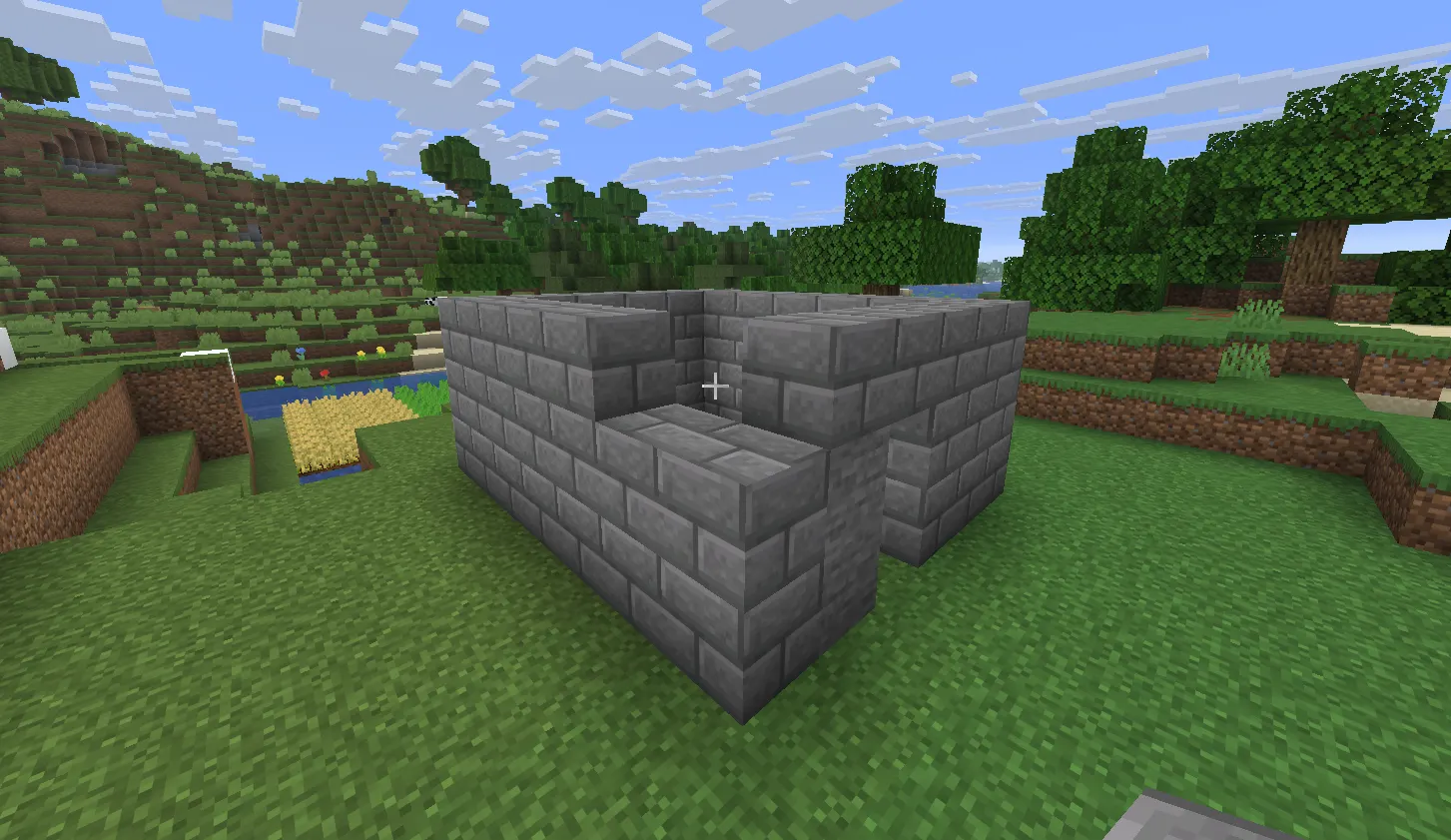  Flat world used for building in Minecraft Creative Mode