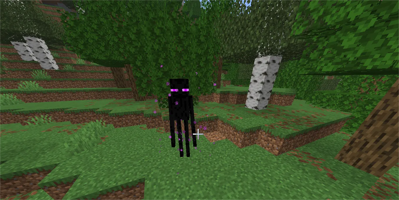 Full body Enderman showing height and appearance in Minecraft