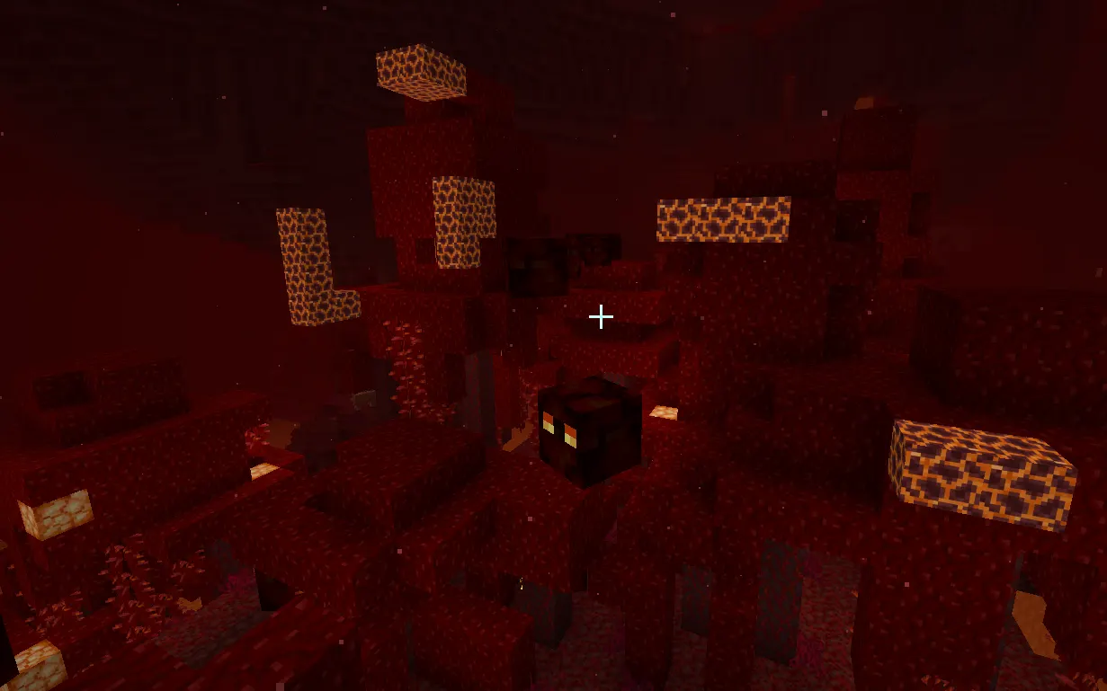 Basalt Deltas Minecraft biome with magma cubes and lava landscape