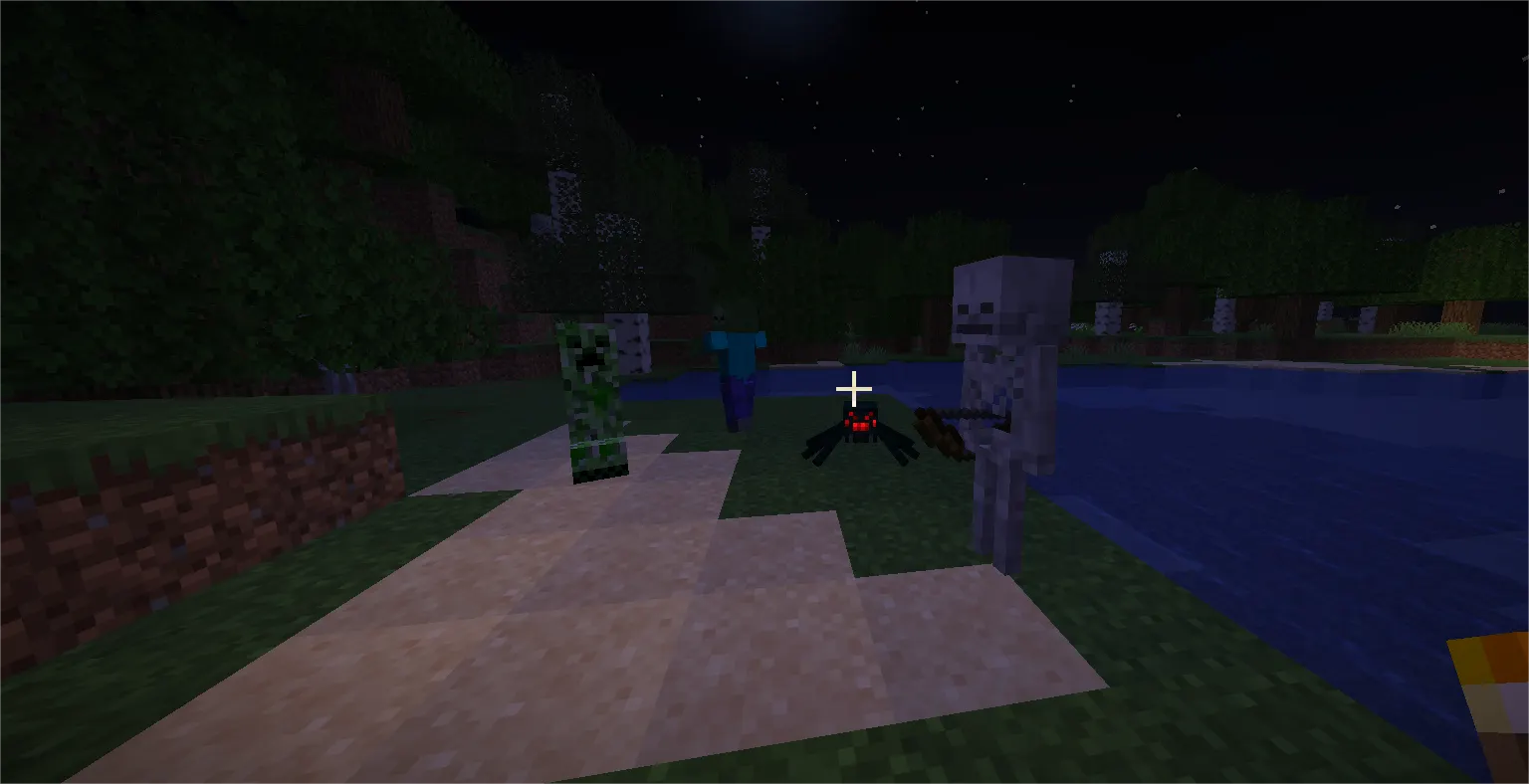 Minecraft mob combat strategies zombie skeleton creeper spider