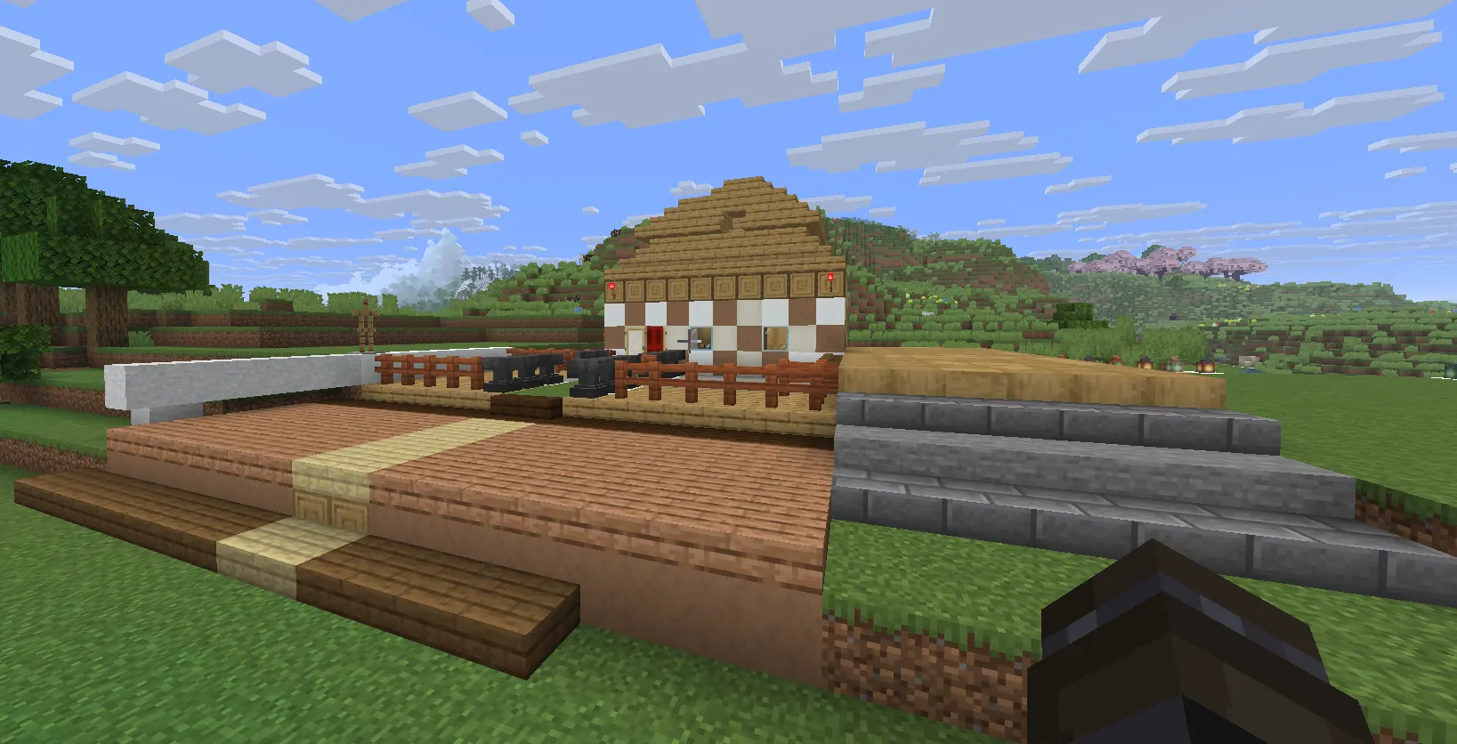  Large structure built in Minecraft Creative Mode example