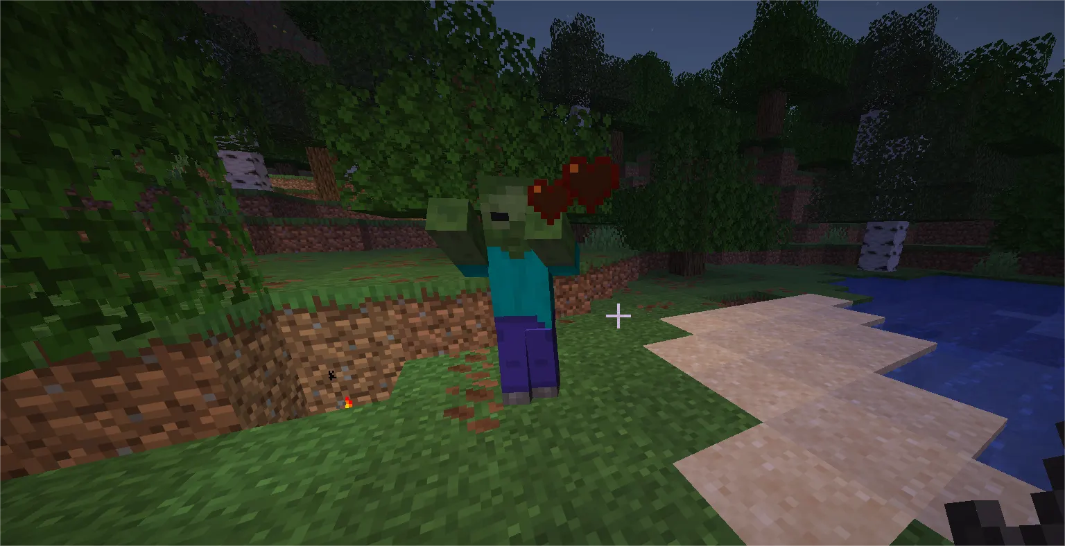 Minecraft critical hit jump attack dealing extra damage