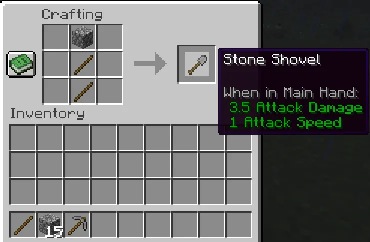 stone shovel recipe