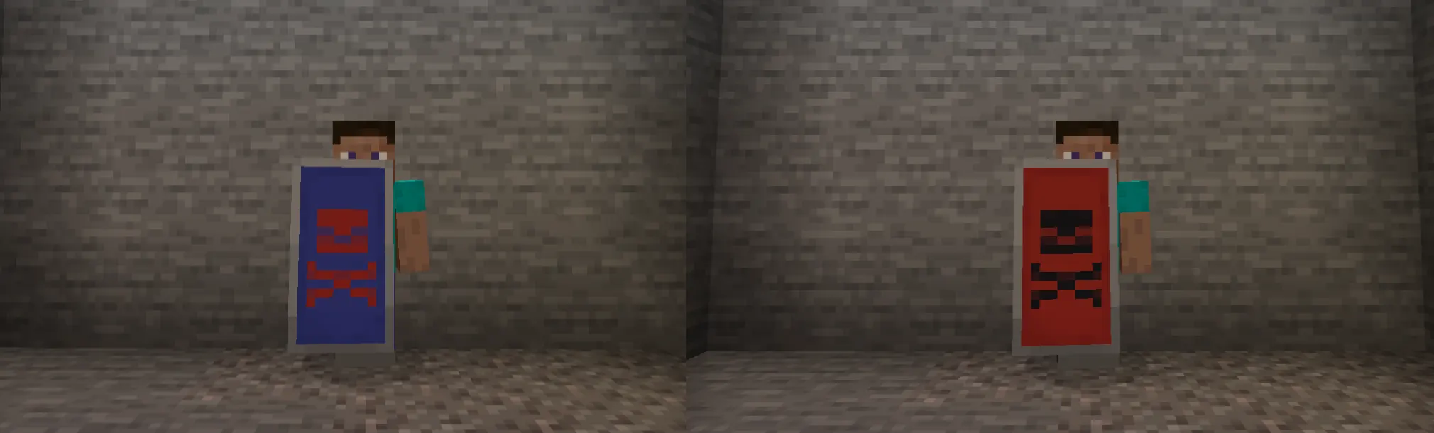 Custom banner shield designs in Minecraft