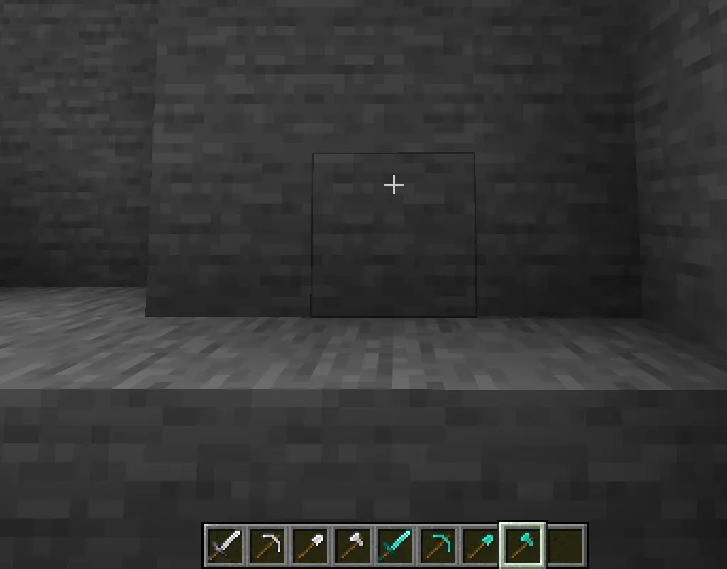 Iron tools compared to diamond tools in Minecraft