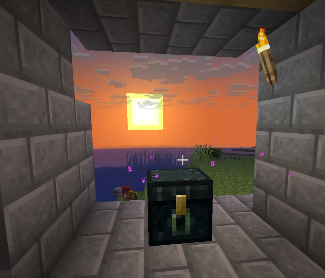 Minecraft ender chest used for secure personal item storage