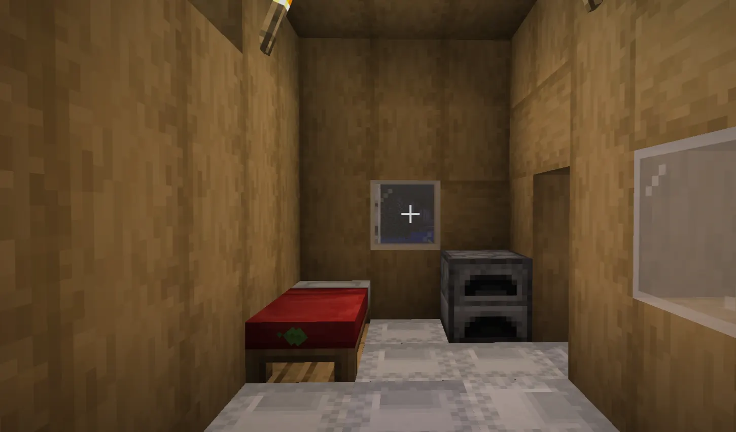 Safe Minecraft shelter during the first survival night