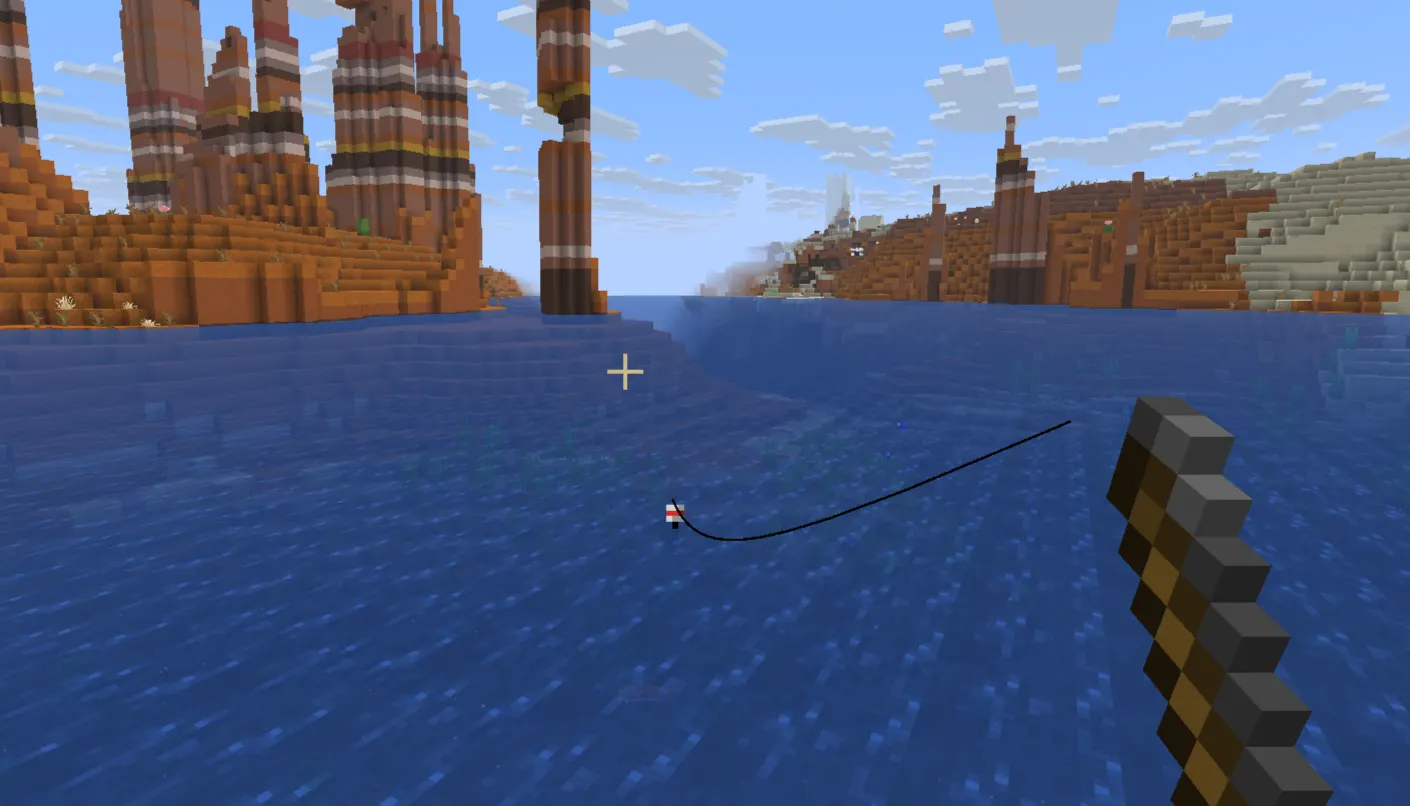  Fishing in open water to get a Mending book in Minecraft