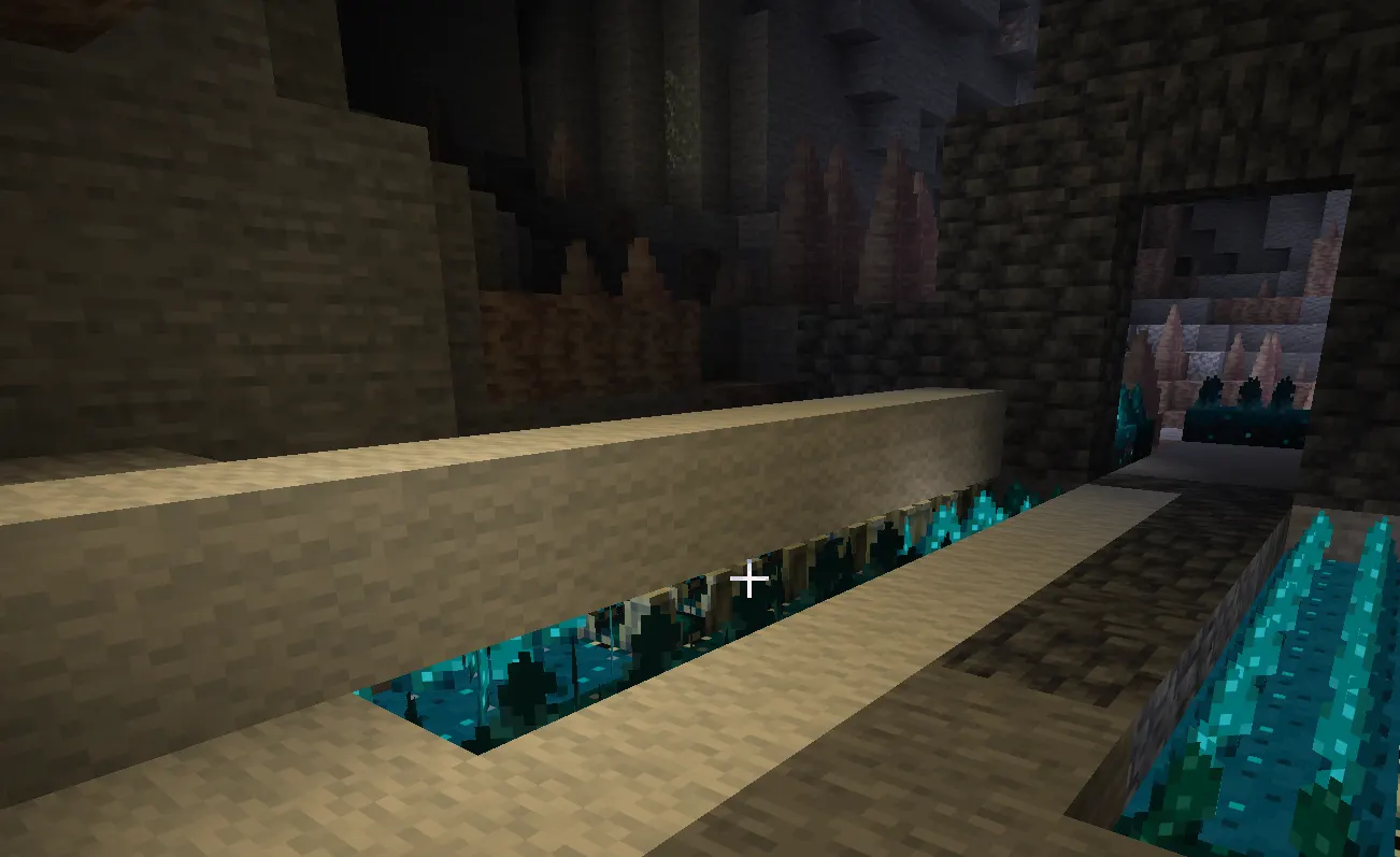 Using wool blocks to avoid triggering sculk sensors in an Ancient City