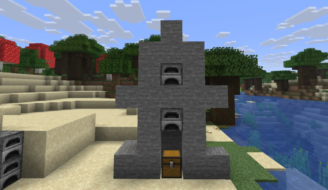 Simple early-game Minecraft mob tower without using a dungeon spawner