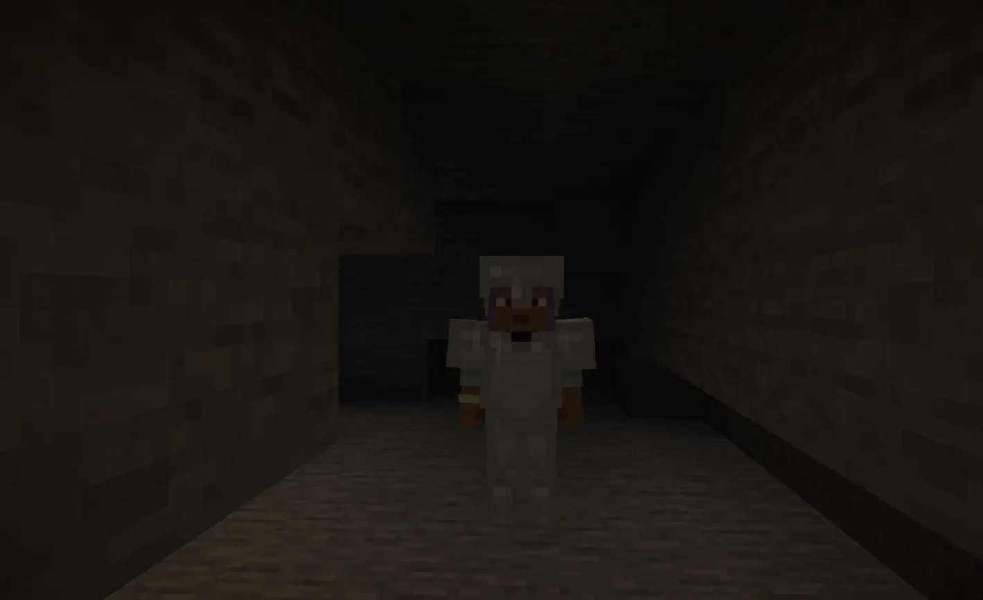 Mining staircase down to Y level -52 to find an Ancient City