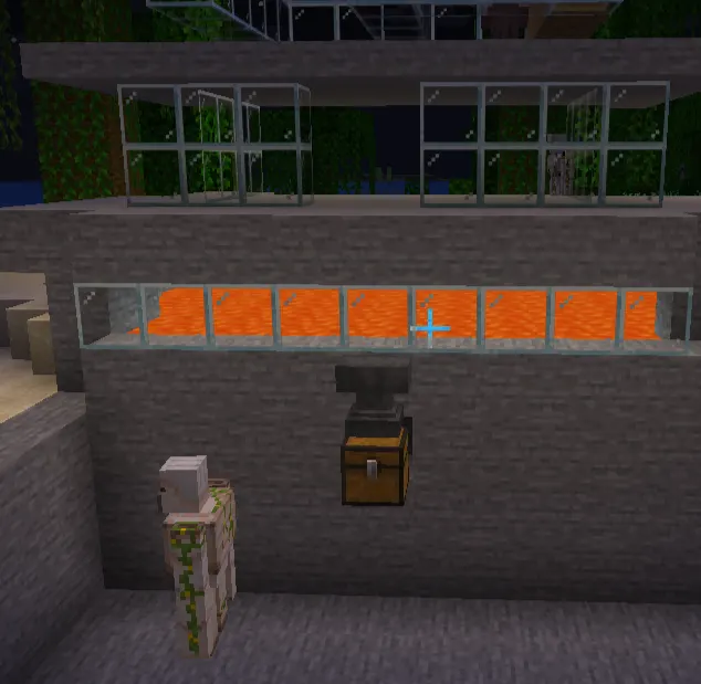 Hidden underground cave causing iron golem spawns below a Minecraft iron farm