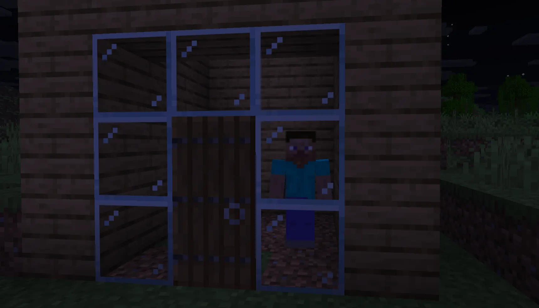 Minecraft hostile mobs during the first night