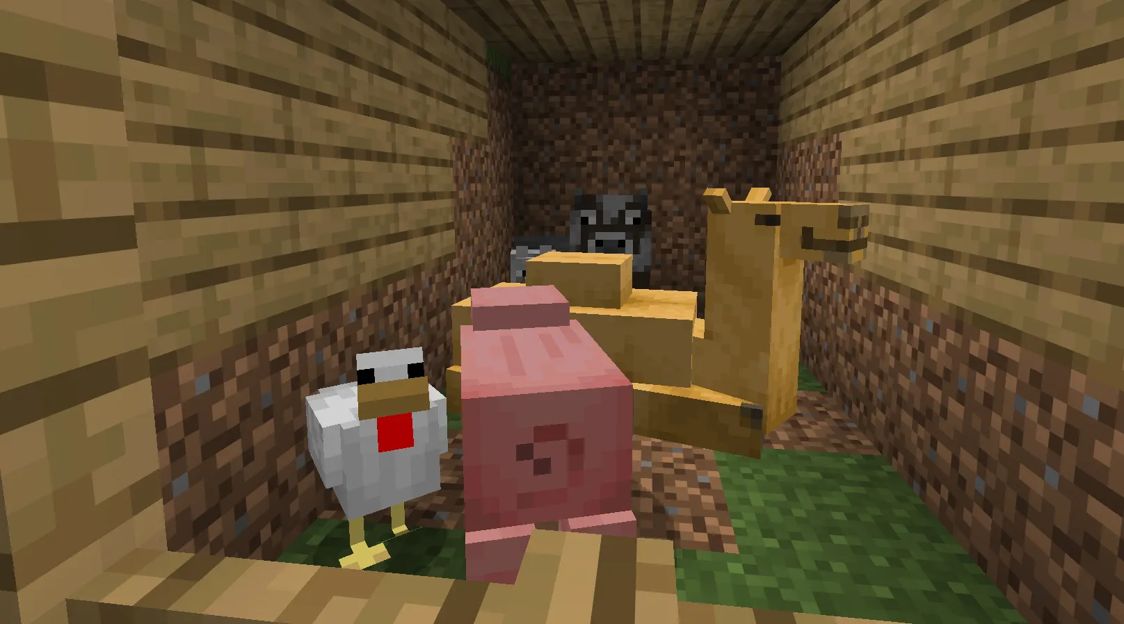 Collection of redesigned baby mobs in Minecraft Tiny Takeover
