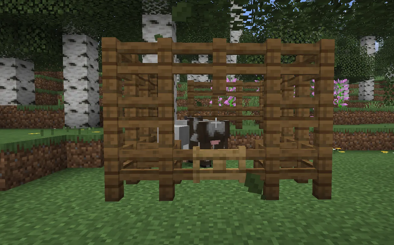 Breeding cows for renewable food in Minecraft