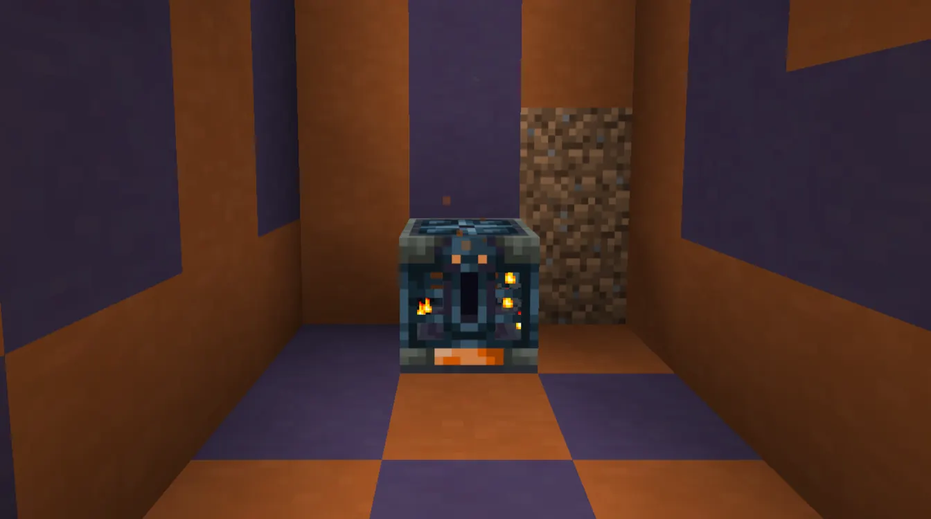Large interior layout of a Minecraft Trial Chamber with connected rooms and corridors