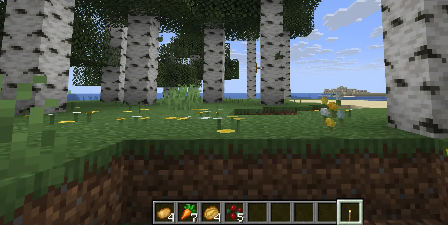 Best early game foods in Minecraft inventory