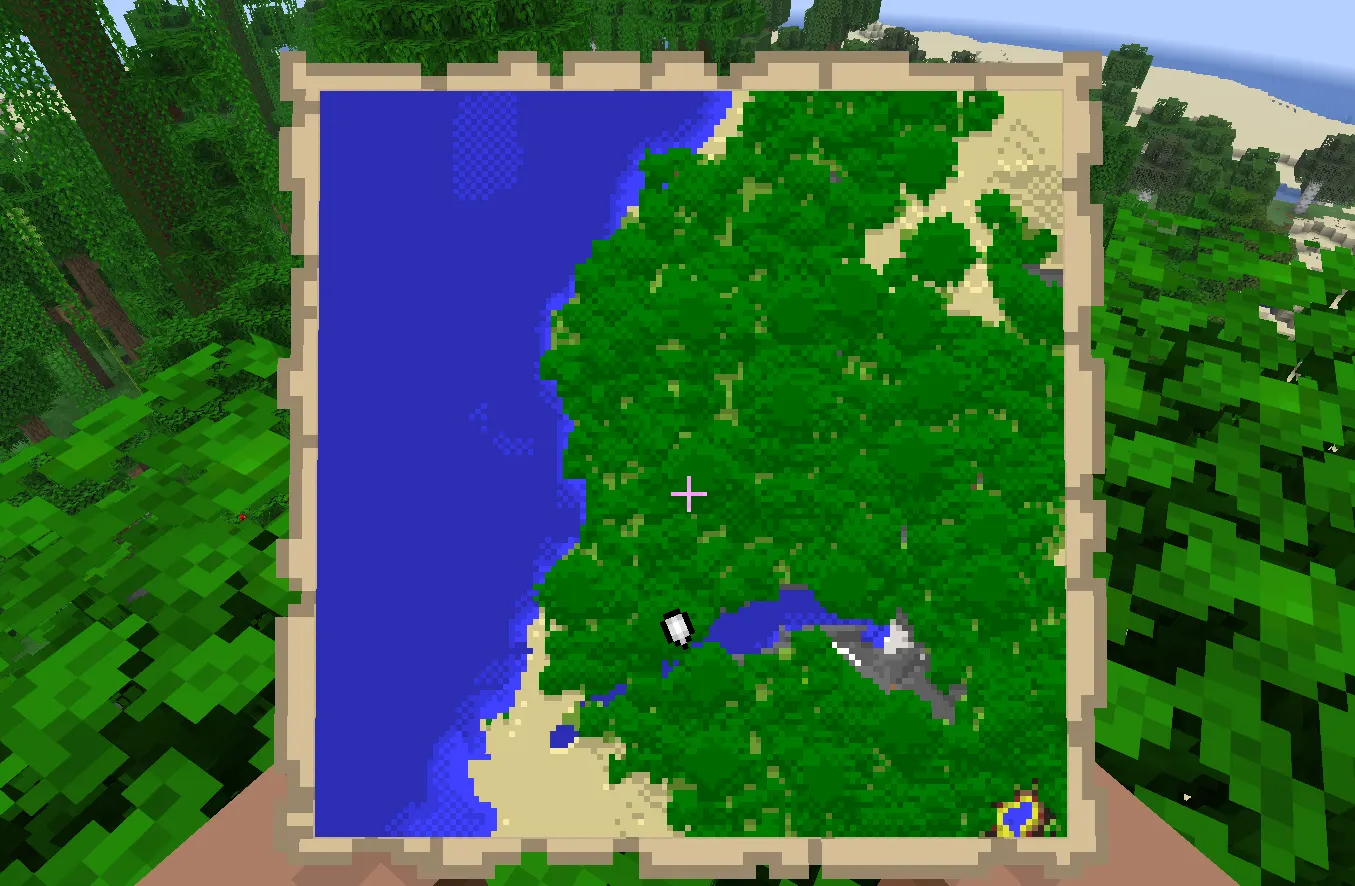  Using a Jungle Explorer Map to locate a Jungle Temple