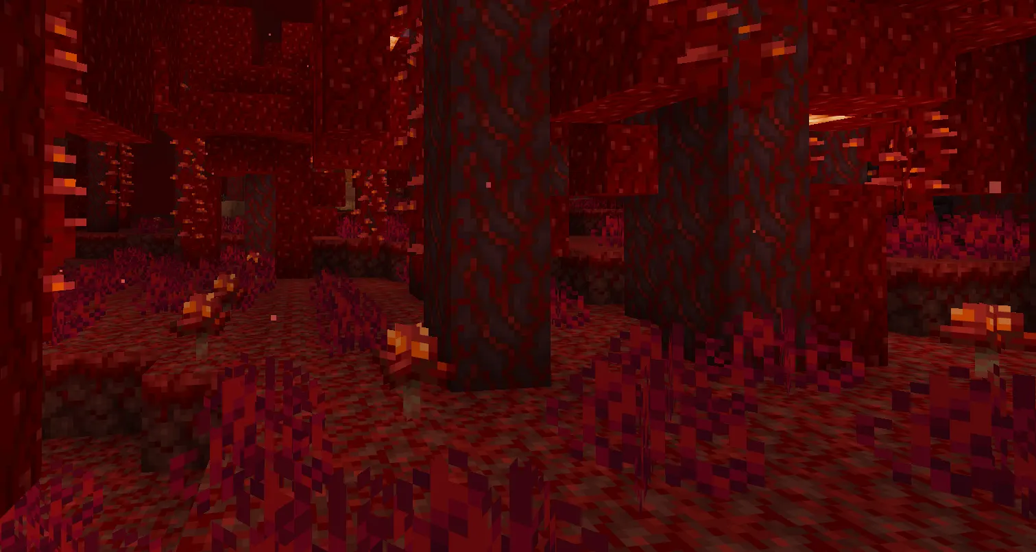 Minecraft Bastion Treasure Room with lava, chests, gold blocks and Piglin Brutes