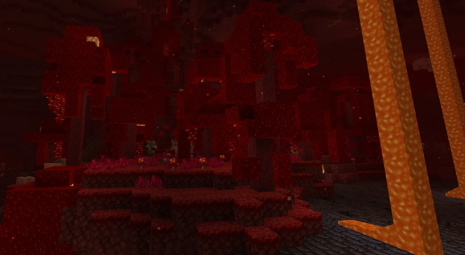Safe Bastion Remnant looting strategy in Minecraft using blocks, shield and ranged combat