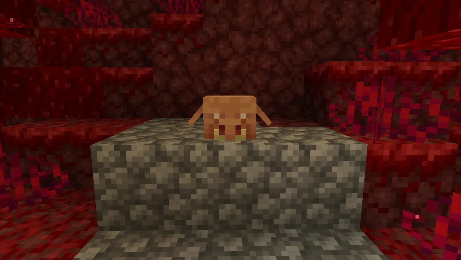 Piglin vs Piglin Brute in a Minecraft Bastion Remnant