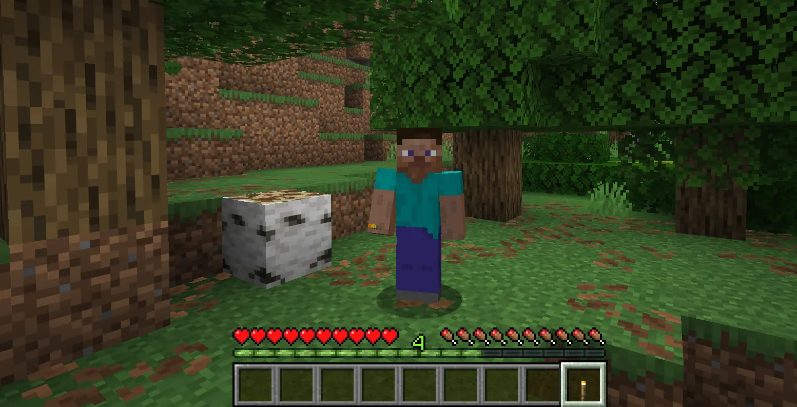 Minecraft hunger vs saturation showing how saturation protects the hunger bar
