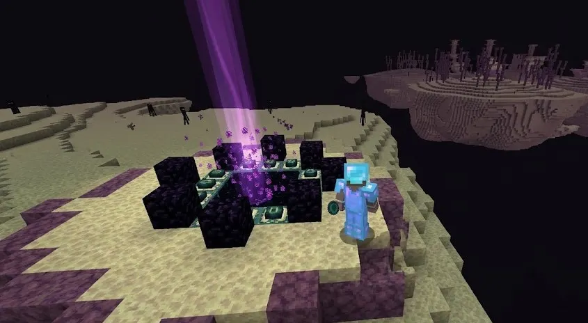  Minecraft End Gateway used to reach the outer End islands