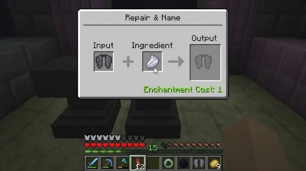 Player flying with Elytra and a firework rocket in Minecraft