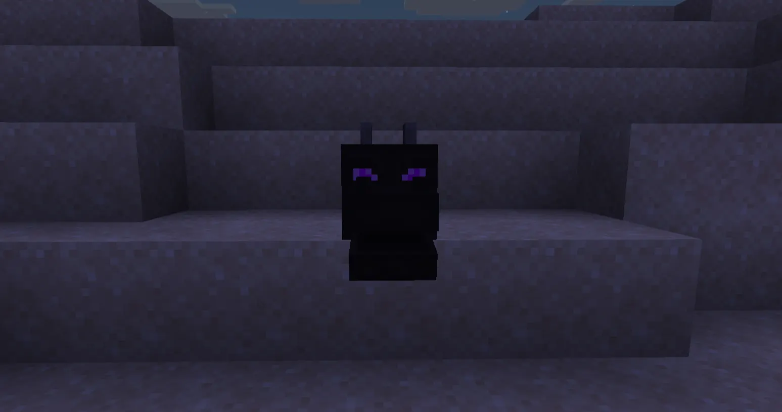 Attacking the Ender Dragon with a bow