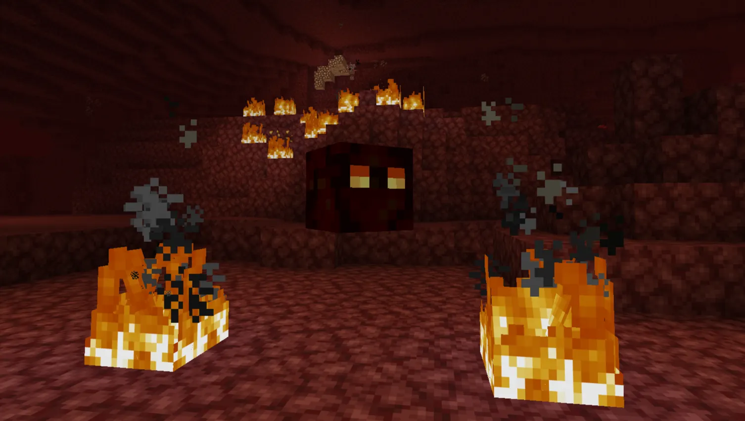  Completed Blaze farm design with spawner and killing chamber in Minecraft