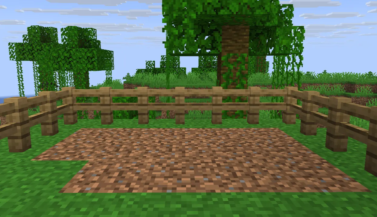  9x9 automatic wheat farm layout with central water source in Minecraft