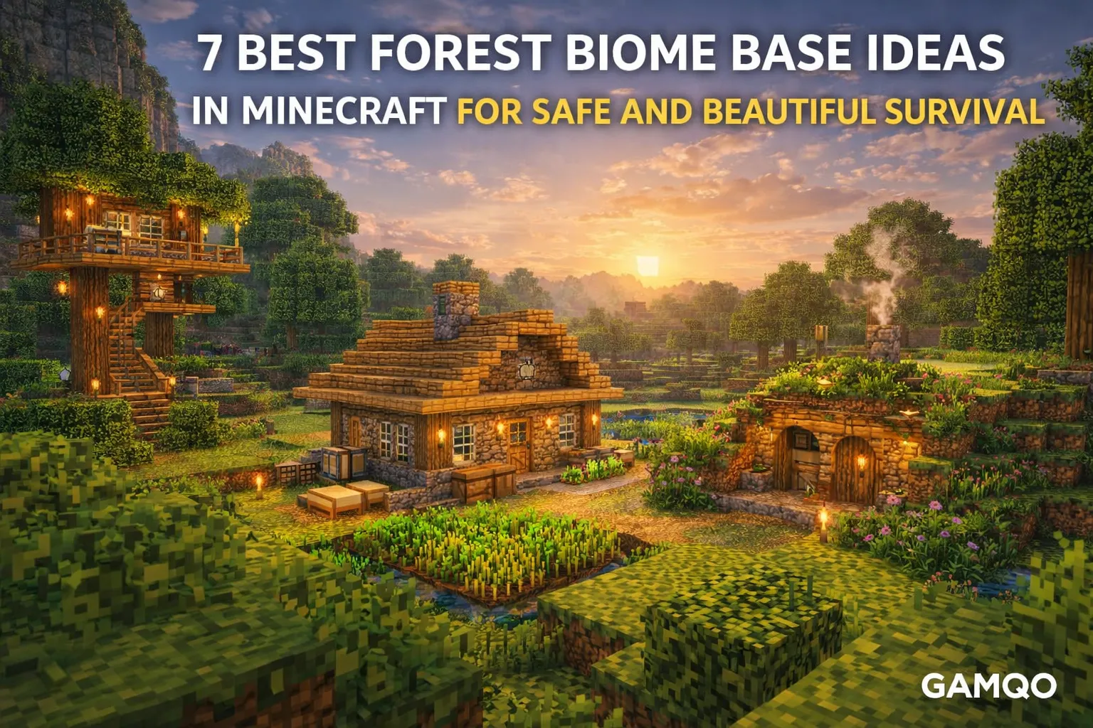 7 Best Forest Biome Base Ideas in Minecraft for Safe and Beautiful Survival