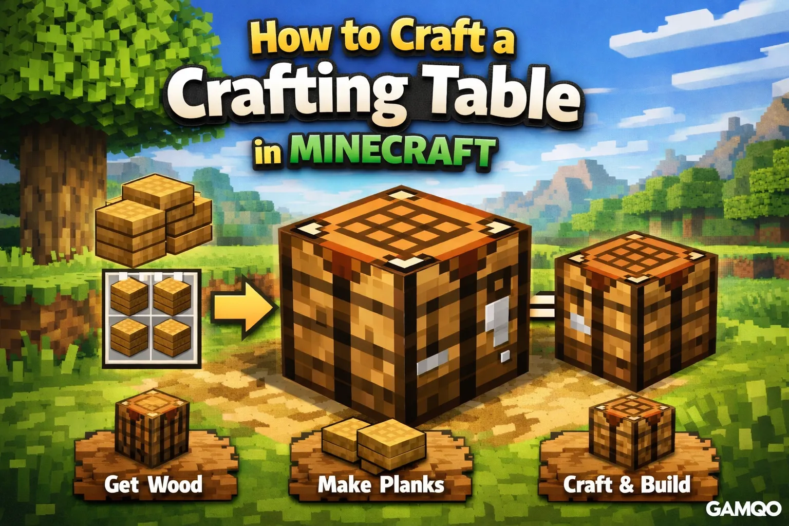 How to Craft a Crafting Table in Minecraft