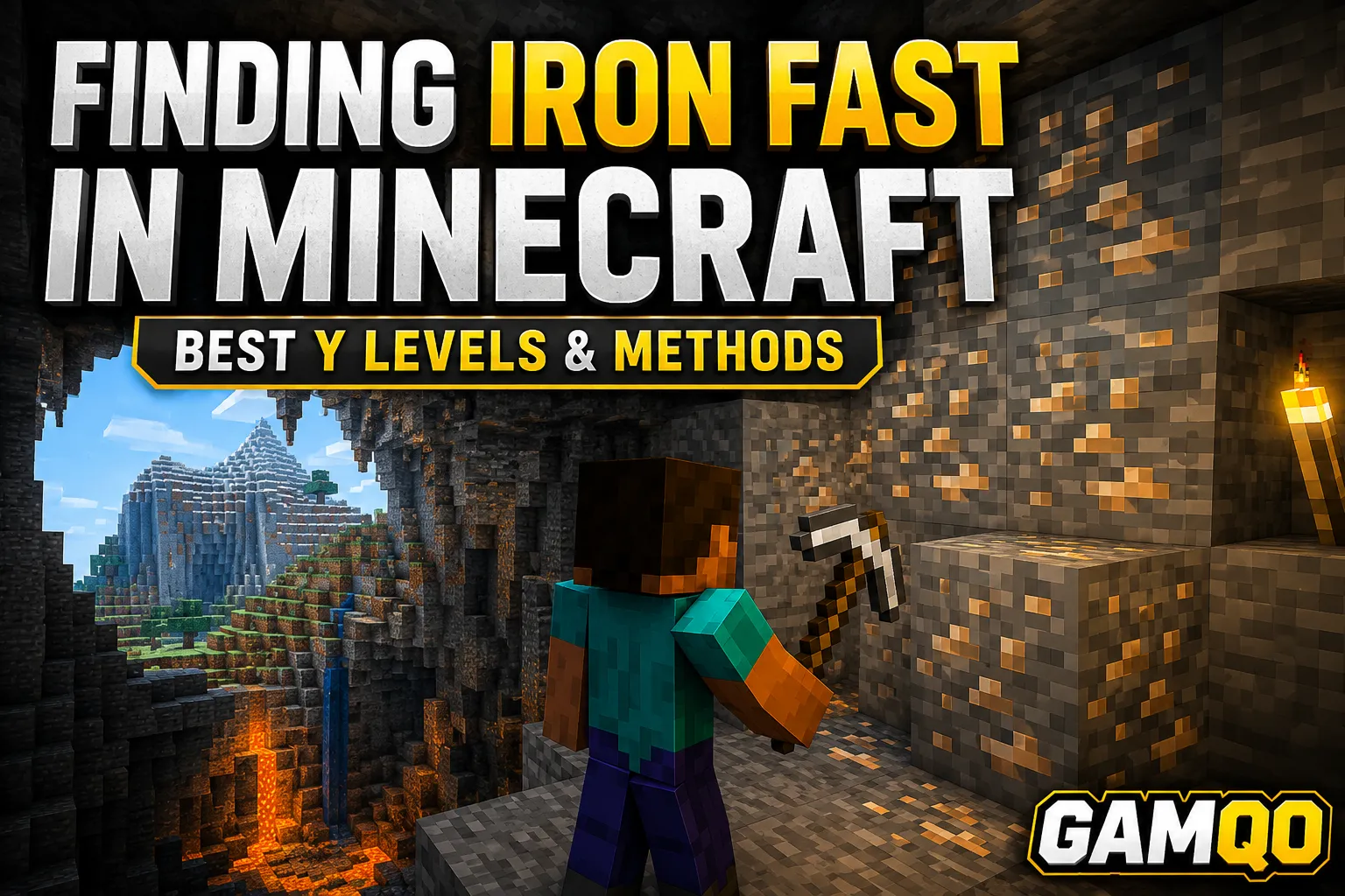 Finding Iron Fast in Minecraft (Best Y Levels & Methods)