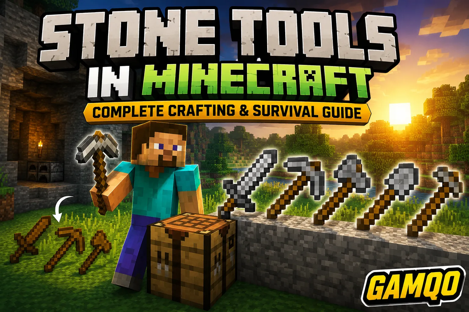 Stone Tools in Minecraft: Complete Crafting & Survival Guide 