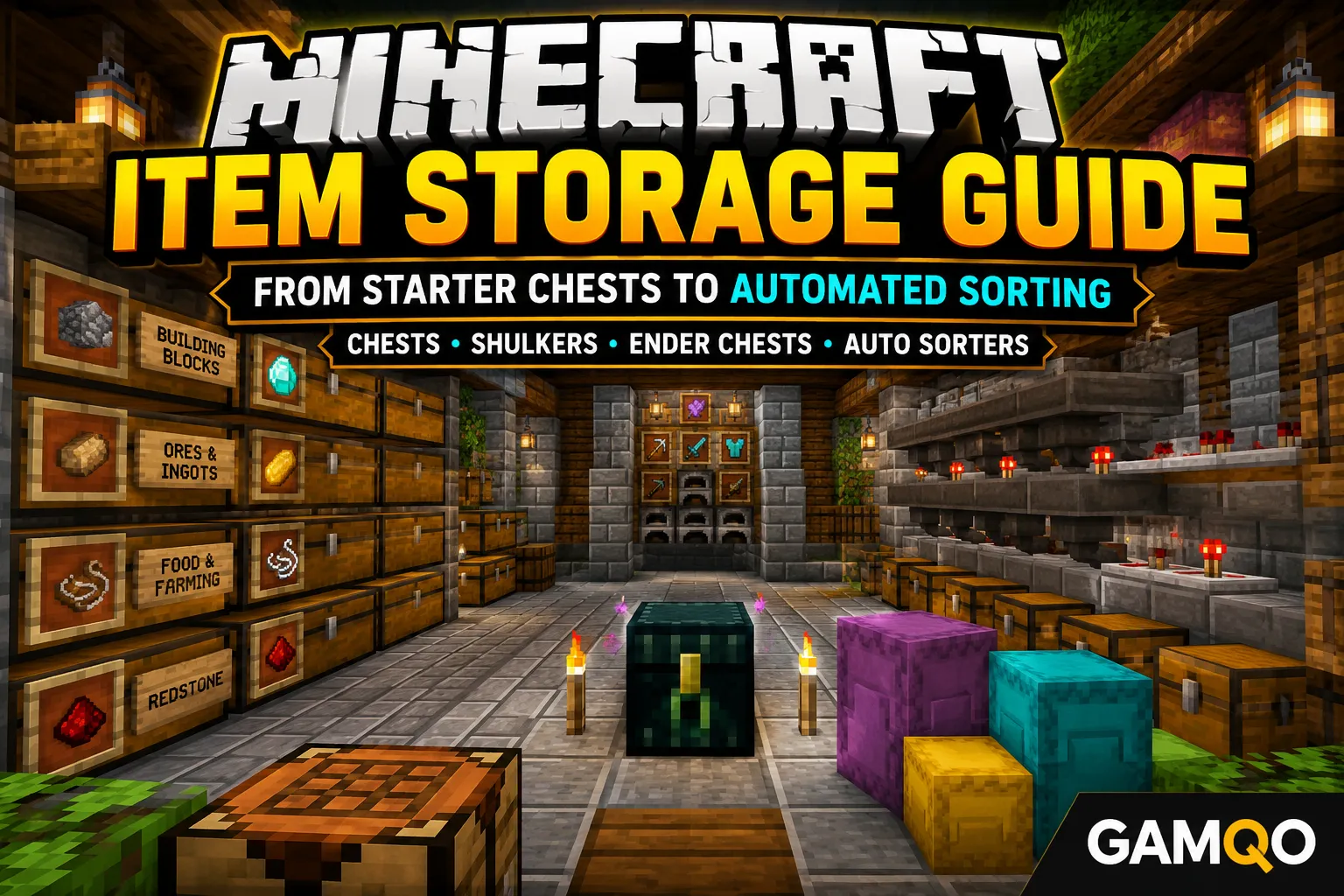 Item Storage Guide Minecraft: Chests to Auto Sorters 