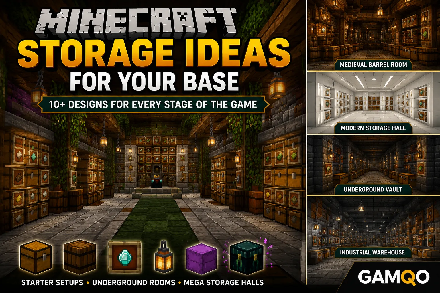 10+ Minecraft Storage Ideas for Bases (2026 Guide) 