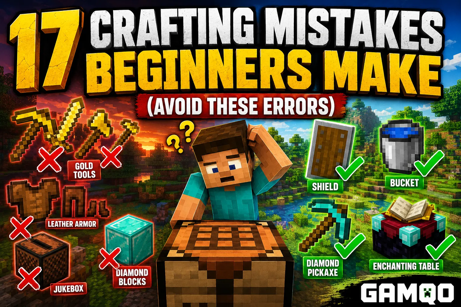 Crafting Mistakes Beginners Make in Minecraft (Avoid These Errors)