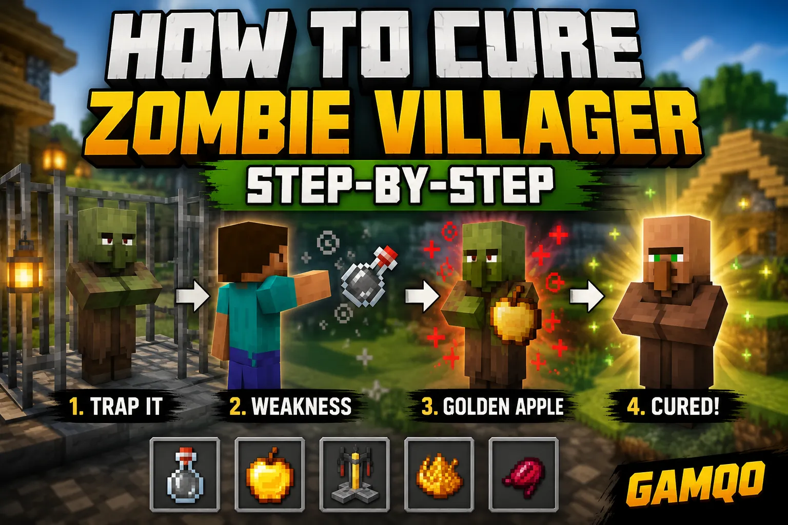 Cure a Zombie Villager Step-by-Step (2026)