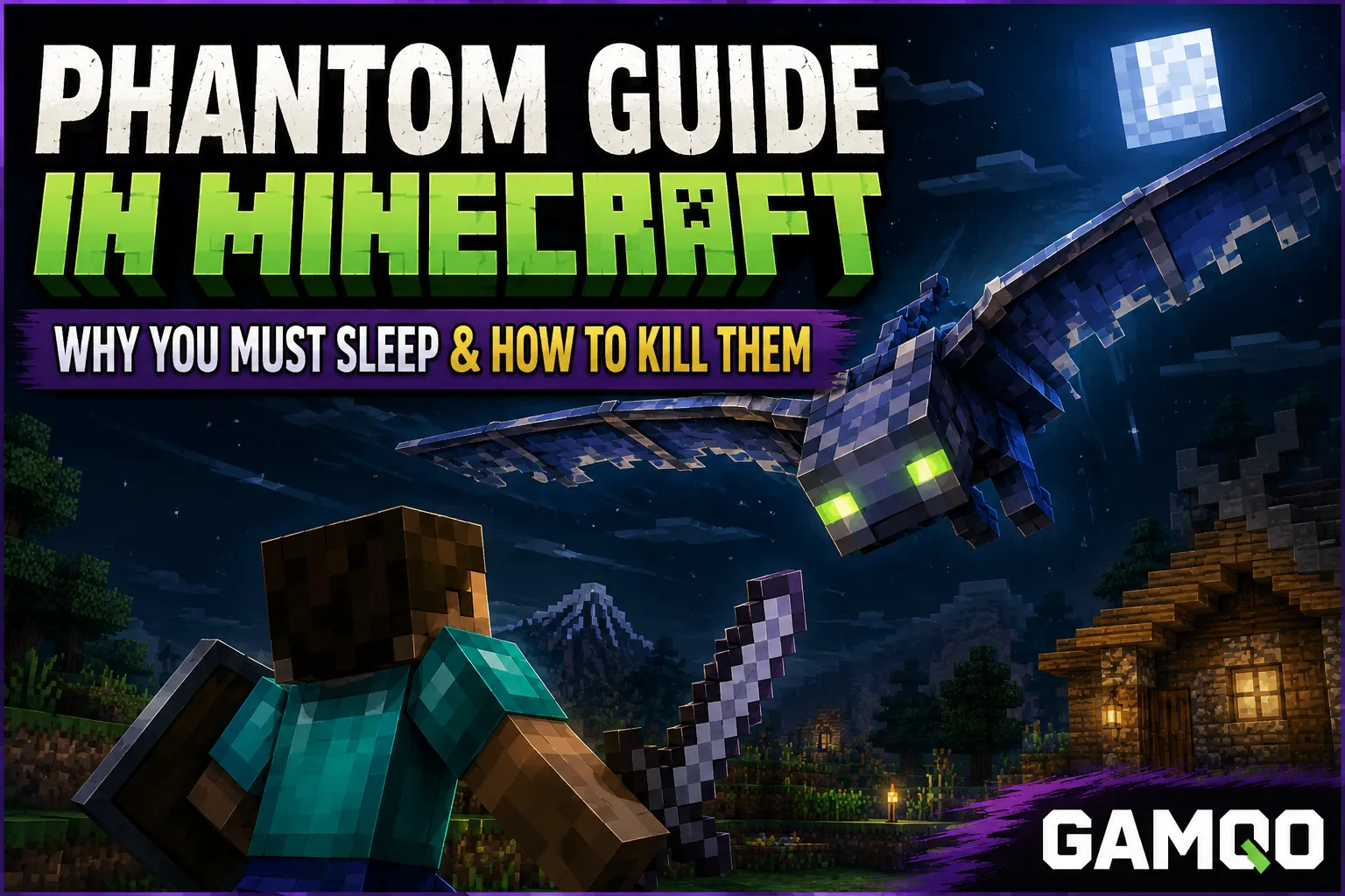 Phantom Guide Minecraft: Why You Must Sleep & How to Kill Them